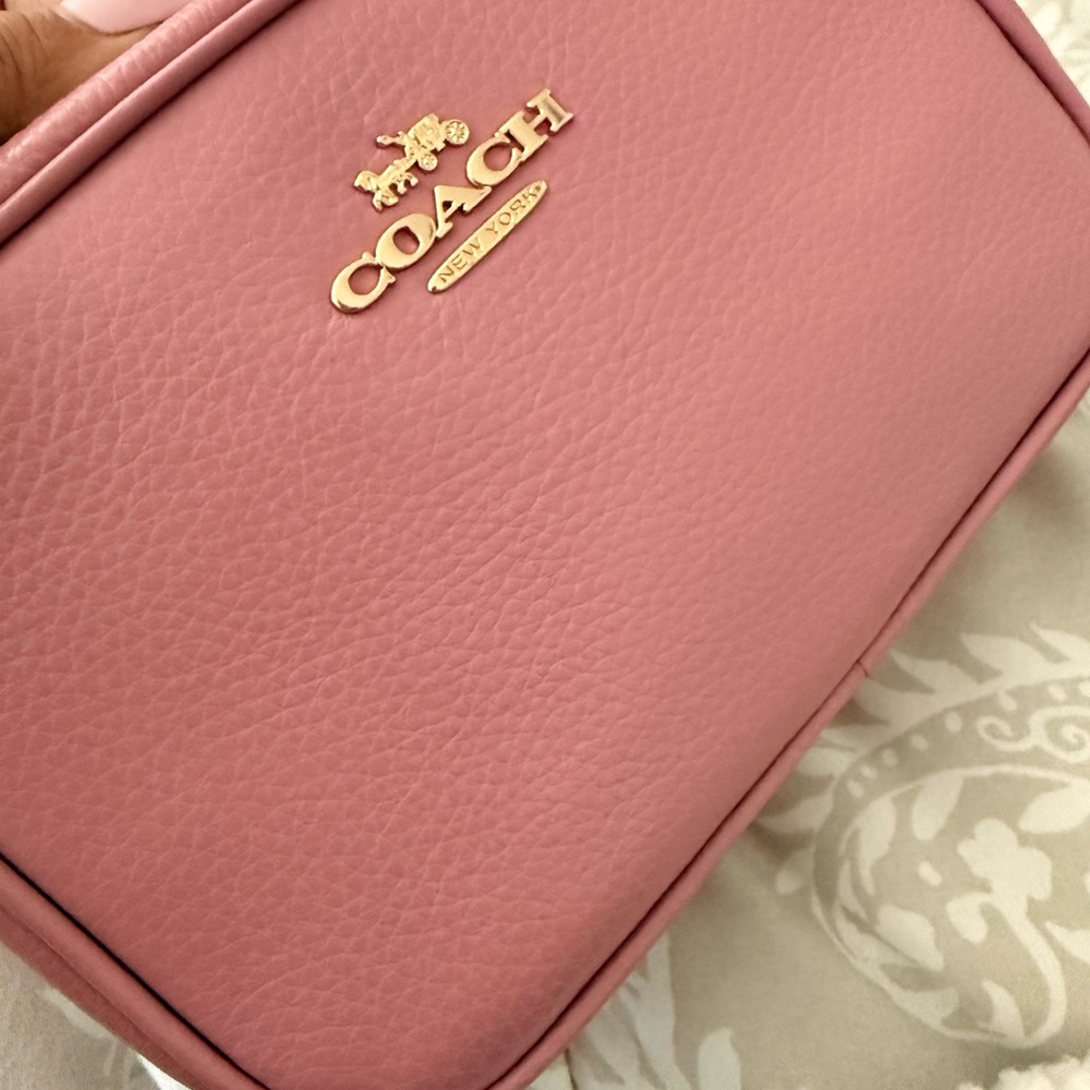 Coach Blush Pink Leather Crossbody Purse